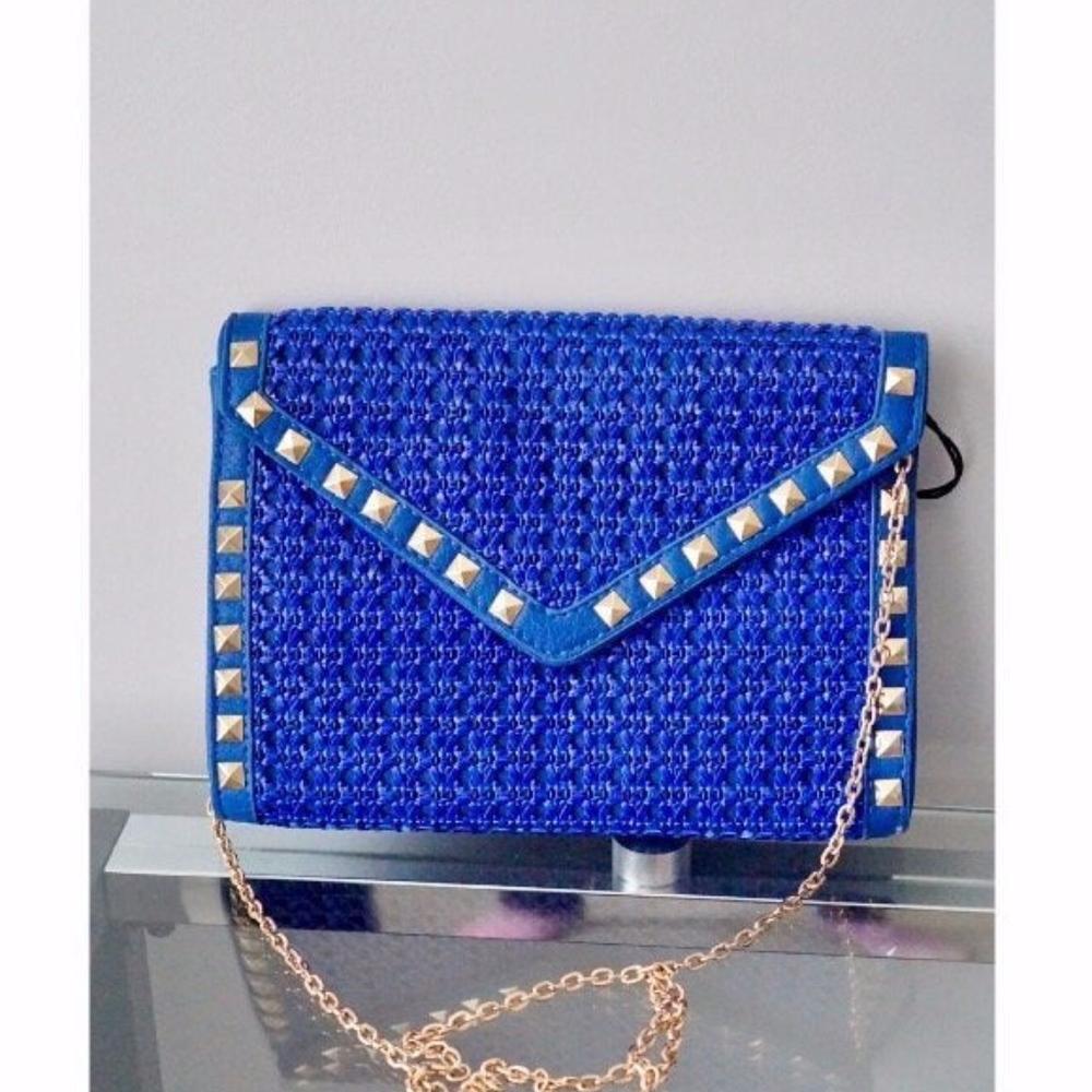 NWT Blue Envelope Clutch